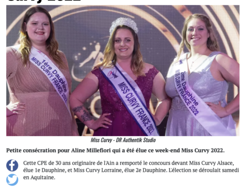 Miss Curvy Rhône-Alpes élue Miss Curvy 2022
