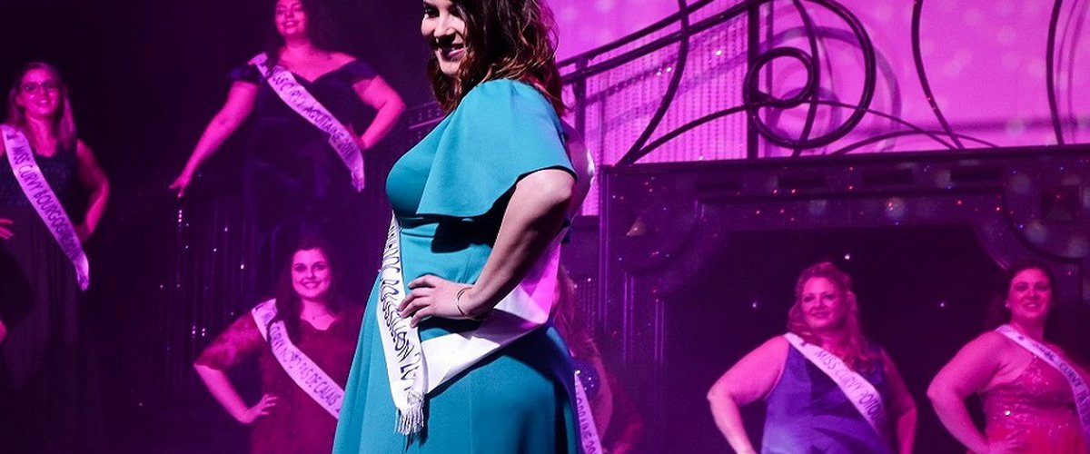 Kelly Ferlus en finale de Miss Curvy France 2019